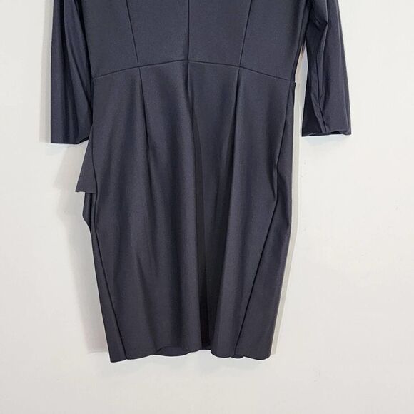 Nwt Alex Evenings Surplice V Neck Ruffle Beaded Hip Sheath Dress Size 14P - Picture 11 of 12